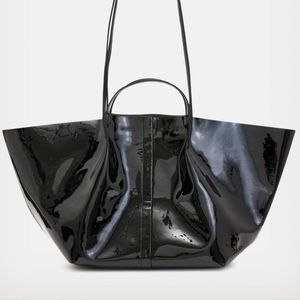 Allsaints Odette East West leather tote bag